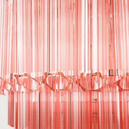 Palermo Rosé Crystal Round Chandelier