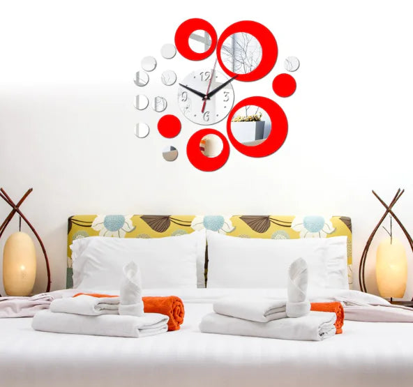 Creative European Wall Clock - DIY 3D Acrylic Design