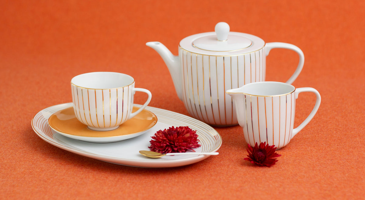 Golden Orbit Tea Pot