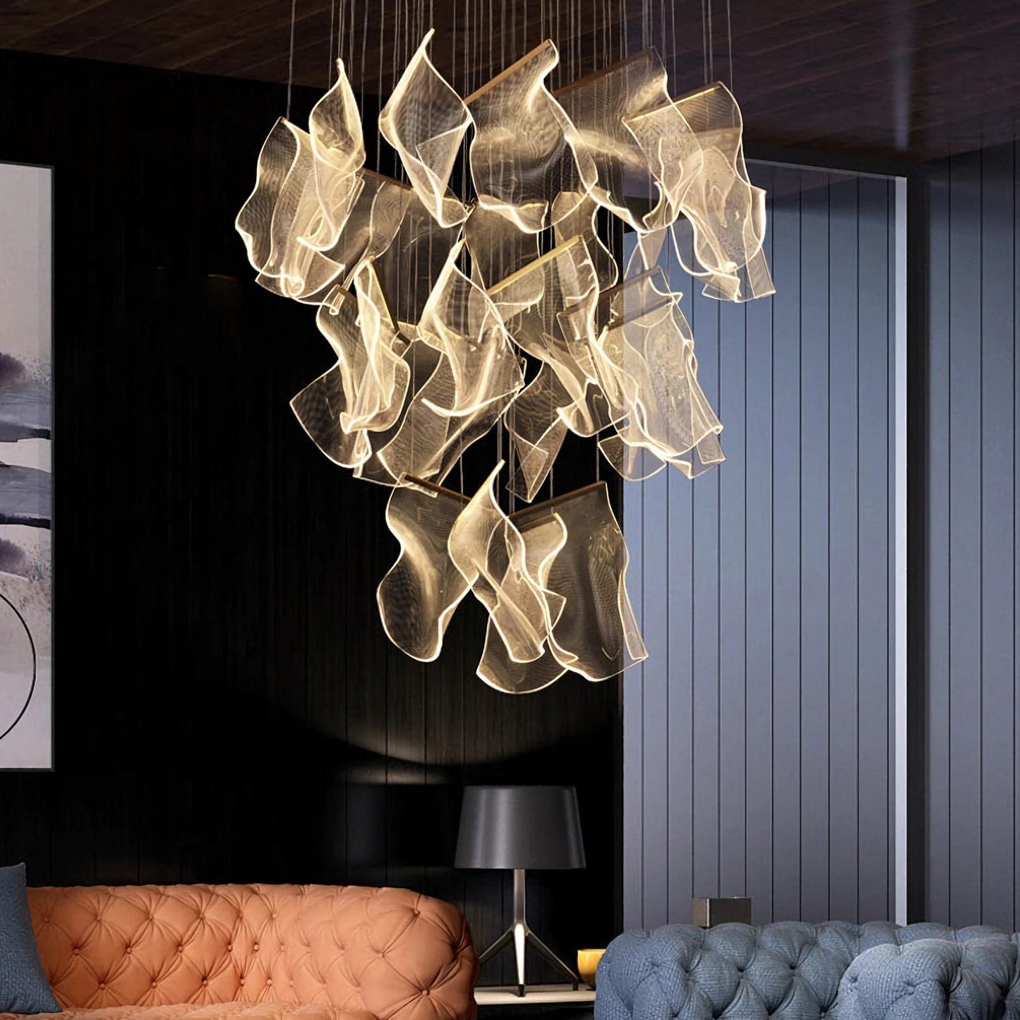 Postmodern Sculptural Chandelier