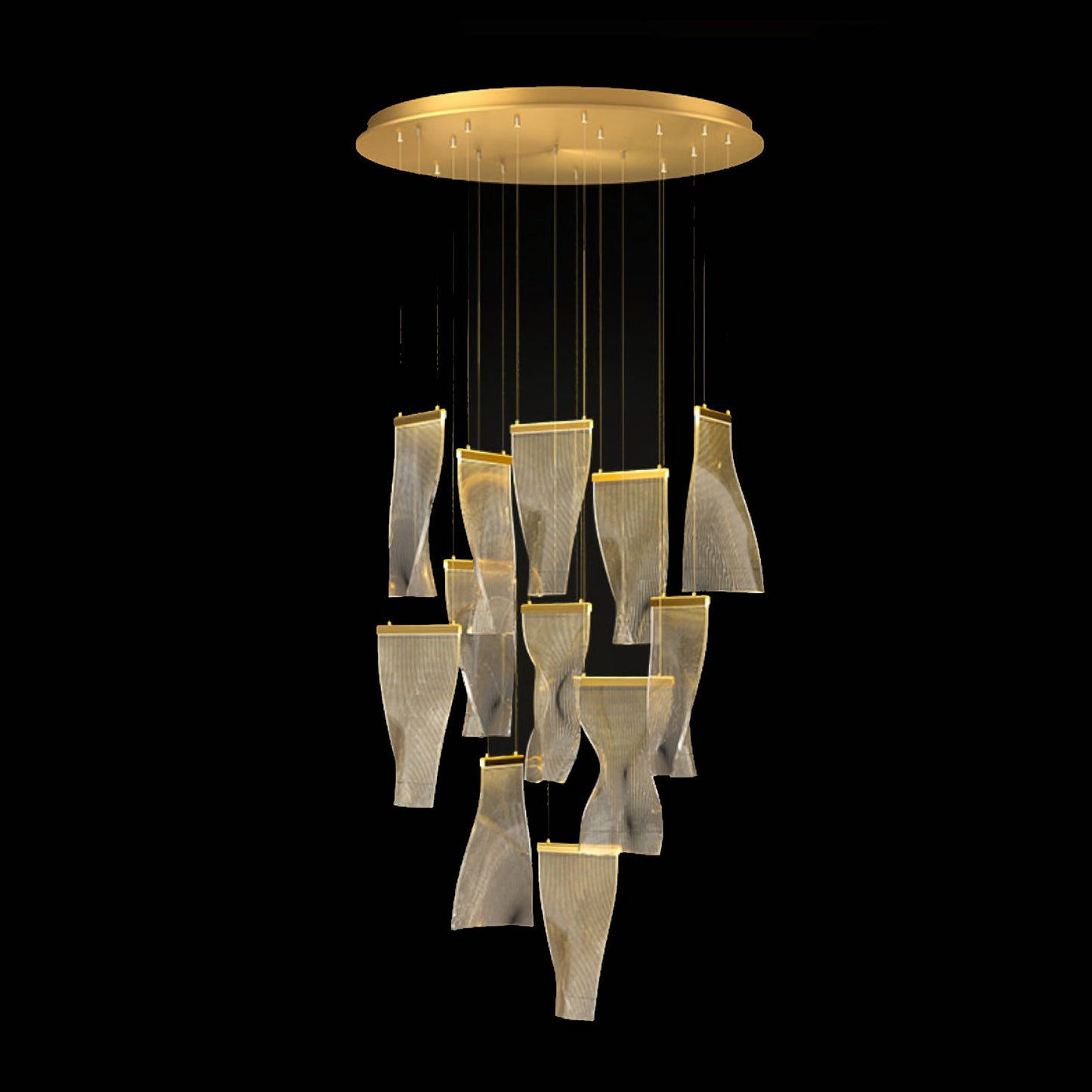 Postmodern Sculptural Chandelier
