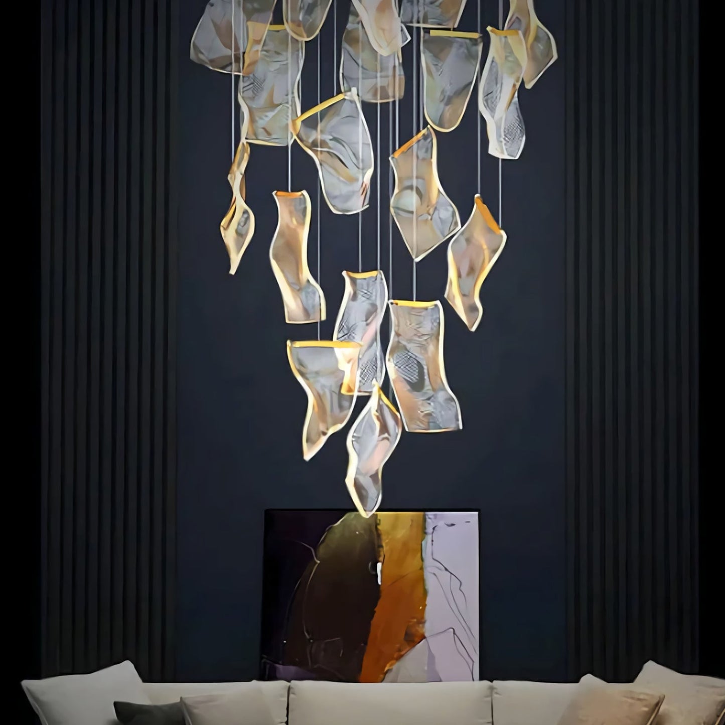 Postmodern Sculptural Chandelier