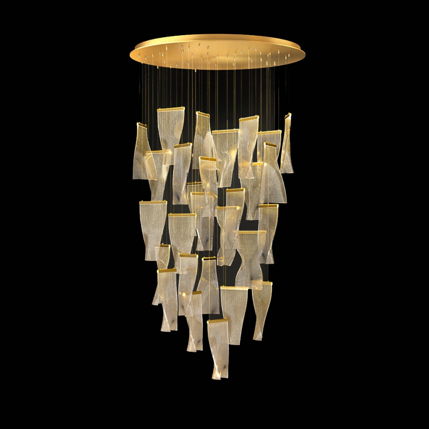 Postmodern Sculptural Chandelier