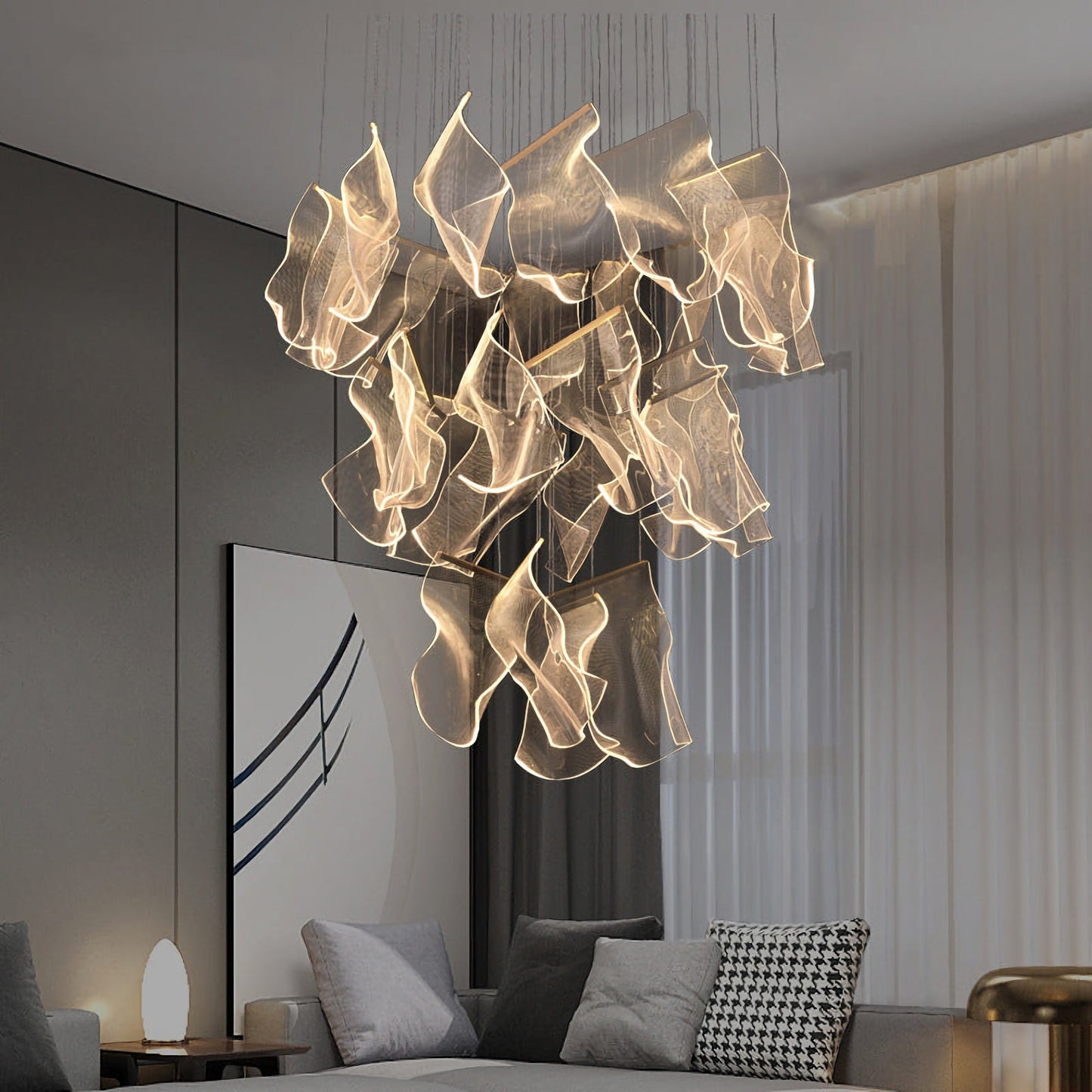 Postmodern Sculptural Chandelier