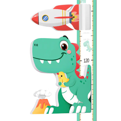Magnetic 3D Growth Height Chart Wall Sticker for Kids