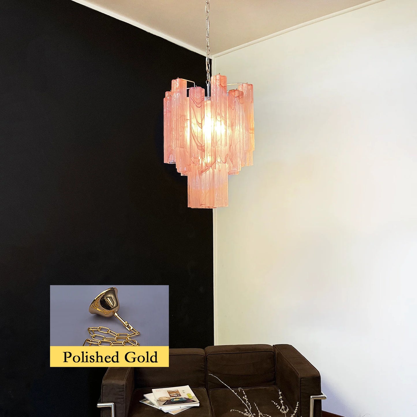 Rosso Nimbus Glass Chandelier