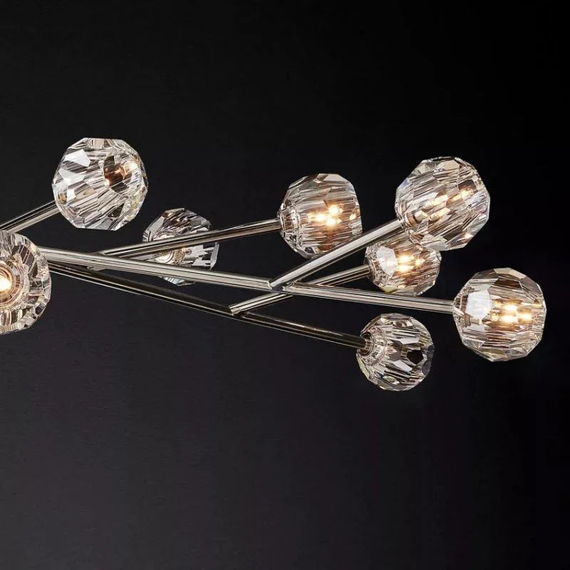 Grand Crystal Orb Branch Chandelier