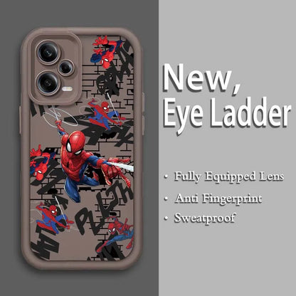 Marvel Groot Spider-Man Art For Xiaomi Redmi Note 14 13 13R 12 12R 11 11E 11T 11S Pro Plus 4G 5G Eye Ladder Soft Phone Case