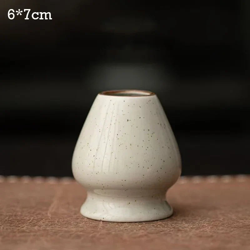 Ceramic Matcha Tea Whisk Holder For Dining Room Teahouse Matcha Ceremony Green Tea Chasen Holder Stand Bowl Teawares