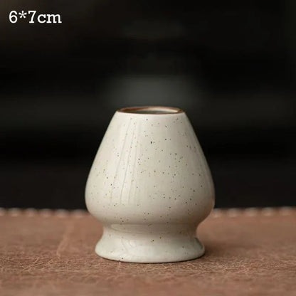 Ceramic Matcha Tea Whisk Holder For Dining Room Teahouse Matcha Ceremony Green Tea Chasen Holder Stand Bowl Teawares