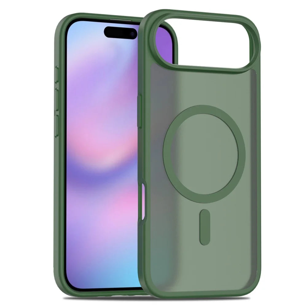 Matte For Magsafe Magnetic Case For iPhone 17 Air 16 15 14 13 12 11 Pro Max Plus SE4 16e Mini Wireless Charge Hard Armor Cover