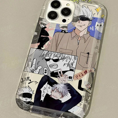 Silicone Protective Phone Case for iPhone 15 14 13 12 11 Pro Max XR XS X 8 7 6 6S Plus SE 2020 Jujutsu Kaisen Gojo Satoru Cover