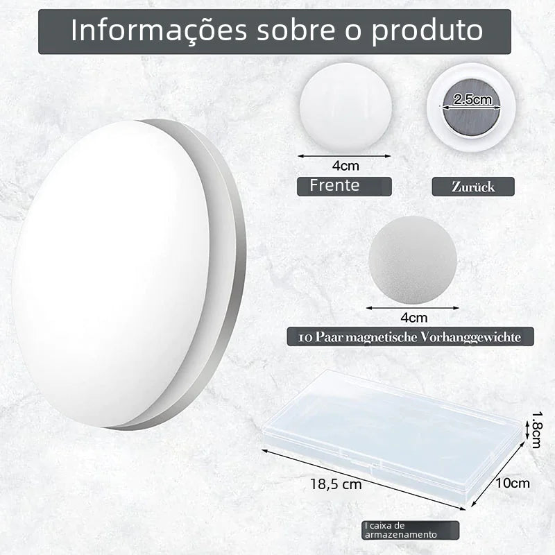 Magnetic Curtain Weights for Tablecloths and Shower Curtains