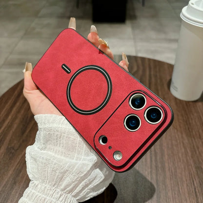 Magnetic Leather Case for iPhone 17 Pro Max 17 Air 17Pro Cover Magnet for Mag-safe Anti-knock All-round Camera Protector Shell
