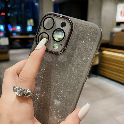Glitter Plating Frames Phone Case For Xiaomi 11T 12 12T 13 13T Lite Pro 11i Series 5G 12X Civi2 Shockproof Soft TPU Clear Cover