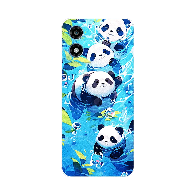 For Moto G 5G 2024 Case Cover For Moto G Play 5G 2024 Fashion Panda Soft Silicone Bumper Coque for Motorola Moto G 5G 2024 Funda