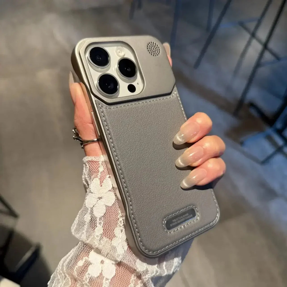 Business Aromatherapy Leather Case for iPhone 17 Air 16 15 14 Plus 13 12 11 Pro Max For Magsafe Magnetic Frameless Armor Cover