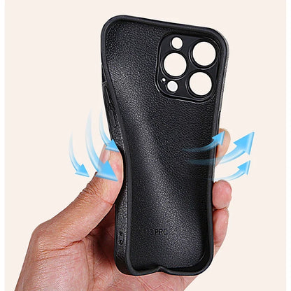 Luxury Leather Case Fashionable Phone Back Cover Quakeproof For iPhone 16 15 14 Plus 13 Pro Max 12 Pro 11 X XR XS Max 7 8 Plus
