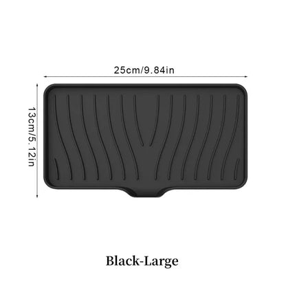 Silicone Drain Soap Dish - Anti-Slip Sink Tray for Kitchen & Bathroom