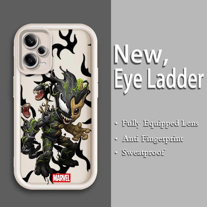 Marvel Groot Spider-Man Art For Xiaomi Redmi Note 14 13 13R 12 12R 11 11E 11T 11S Pro Plus 4G 5G Eye Ladder Soft Phone Case