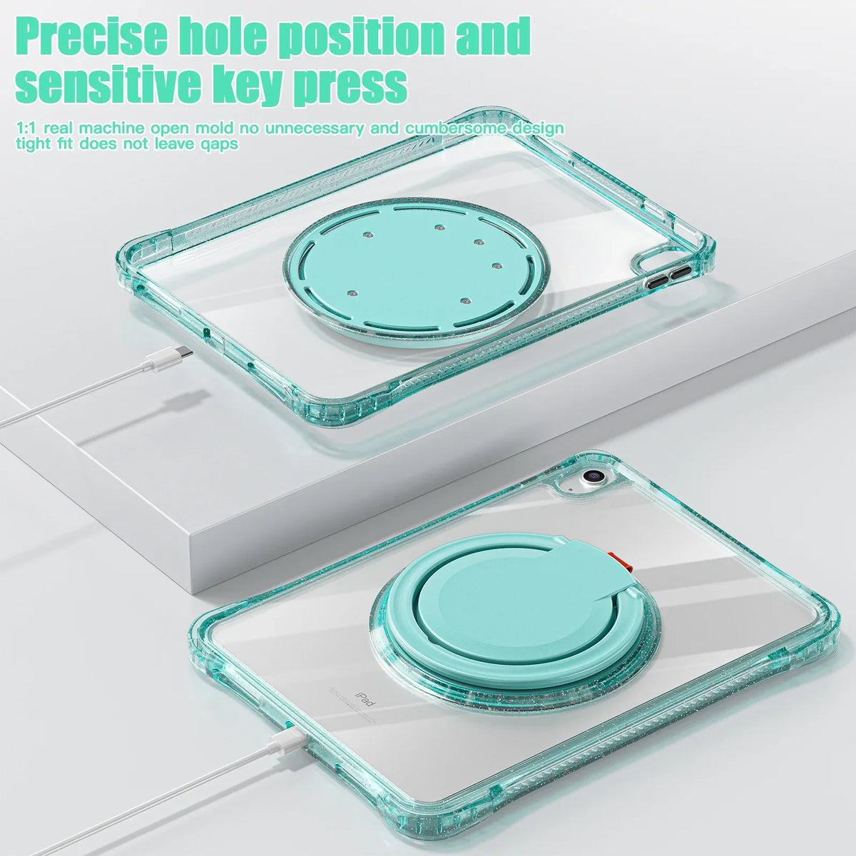 Handheld Case for iPad 10th Generation 10.9 Kids Cover iPad 2022 A2696 A2757/A2777 Swivel Stand Shockproof Protective Funda Capa