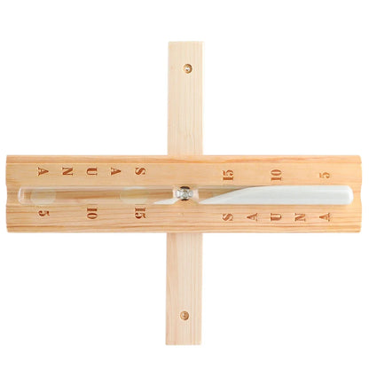 Hourglass Clock Wooden Hourglass Wooden Sauna Timer 15-Minute Sand Timer Countdown Timer Accessory for Sauna & Spa Rooms