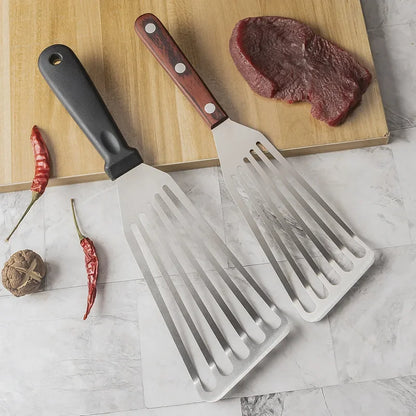 Stainless steel fish spatula kitchen frying spatula steak spatula teppanyaki tool eel spatula multipurpose spatula