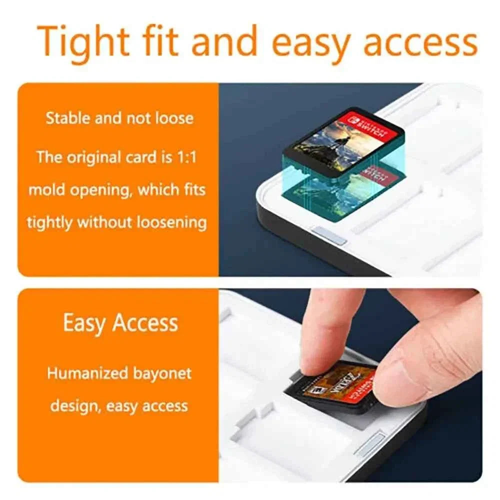 DATA FROG 24 in 1 Game Card Case Protective Holder Hard Shell Game Card Storage Box For Switch/Lite/Oled Accessories
