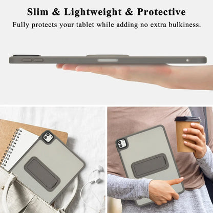 Matte Stand Case For iPad Pro Air 4 5 6 7 8 9th 10th Generation Cases 2024 Translucent 10.2 10.9 11 inch Mini Kickstand Cover