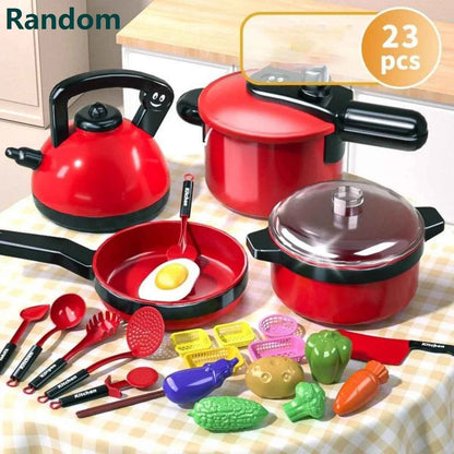 Children's simulated high fidelity cooking toys, home and school use chefs to pretend toy sets suitable for role-playing kitchen