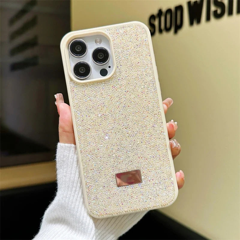 Luxury Shiny Diamond Phone Case For iPhone 16 15 14 Pro Max Plus 16SE 13 12 11 Fashion Star Diamond Soft Rubber Protective Cover