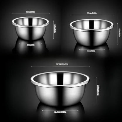 Scaled Mixing Bowl Stainless Steel Whisking Bowl For Knead Dough Salad Cooking Baking Container Kitchen Supplies