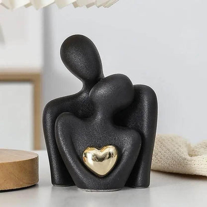 Nordic Decorative Abstract Couple Statue Modern Home Sculpture