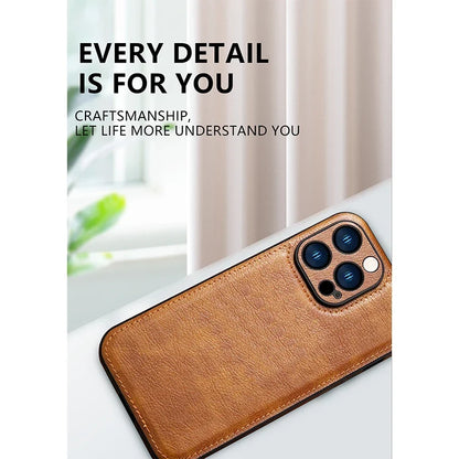 Luxury Leather Case Fashionable Phone Back Cover Quakeproof For iPhone 16 15 14 Plus 13 Pro Max 12 Pro 11 X XR XS Max 7 8 Plus