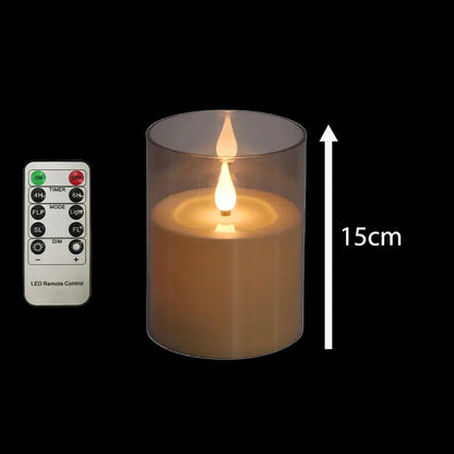 FPOO Led Candle Flameless Candles LED Light With Remote Control Electronic Candle Lamp For Holiday Party Home Room Decoration