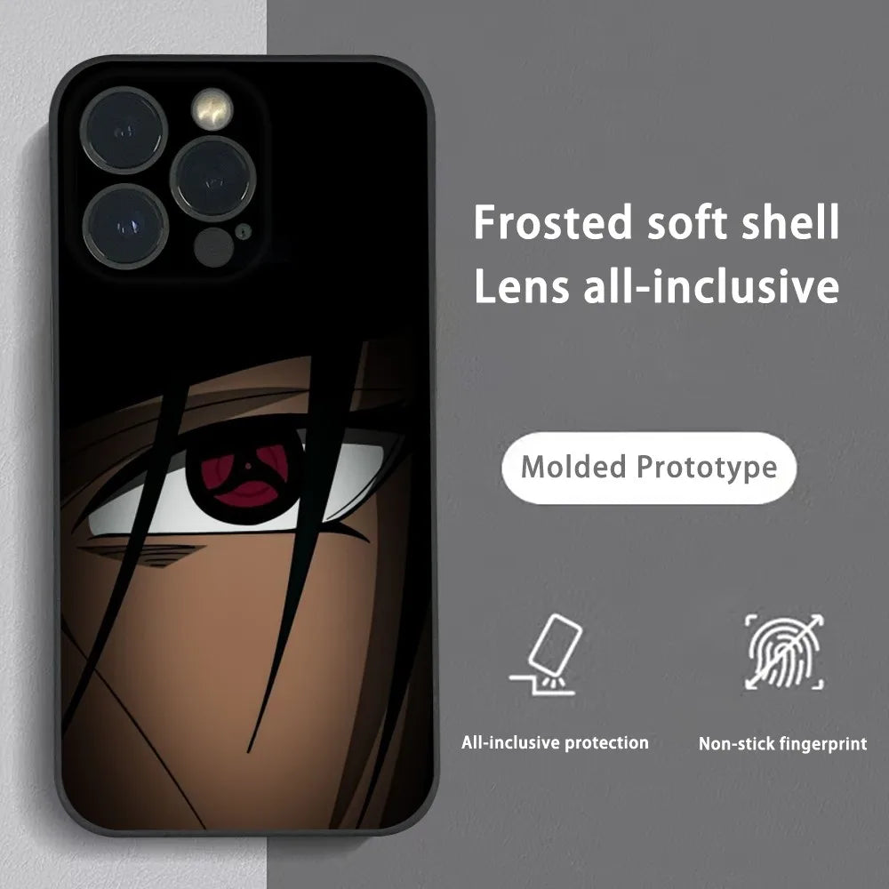 M-Minato N-Namikaze Anime Phone Case For iPhone 16 15 14 13 12 11 Pro Max Plus Mini Frosted Soft Shell Funda