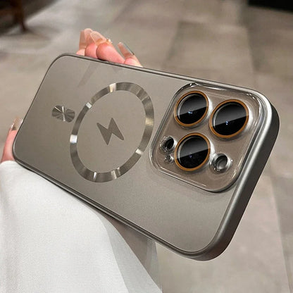 Luxury AG Slim Matte Magsafe Case for iPhone 11 12 13 14 15 16 Pro Max 16 Plus 15Pro Magnetic Wireless Charging Hard Back Cover
