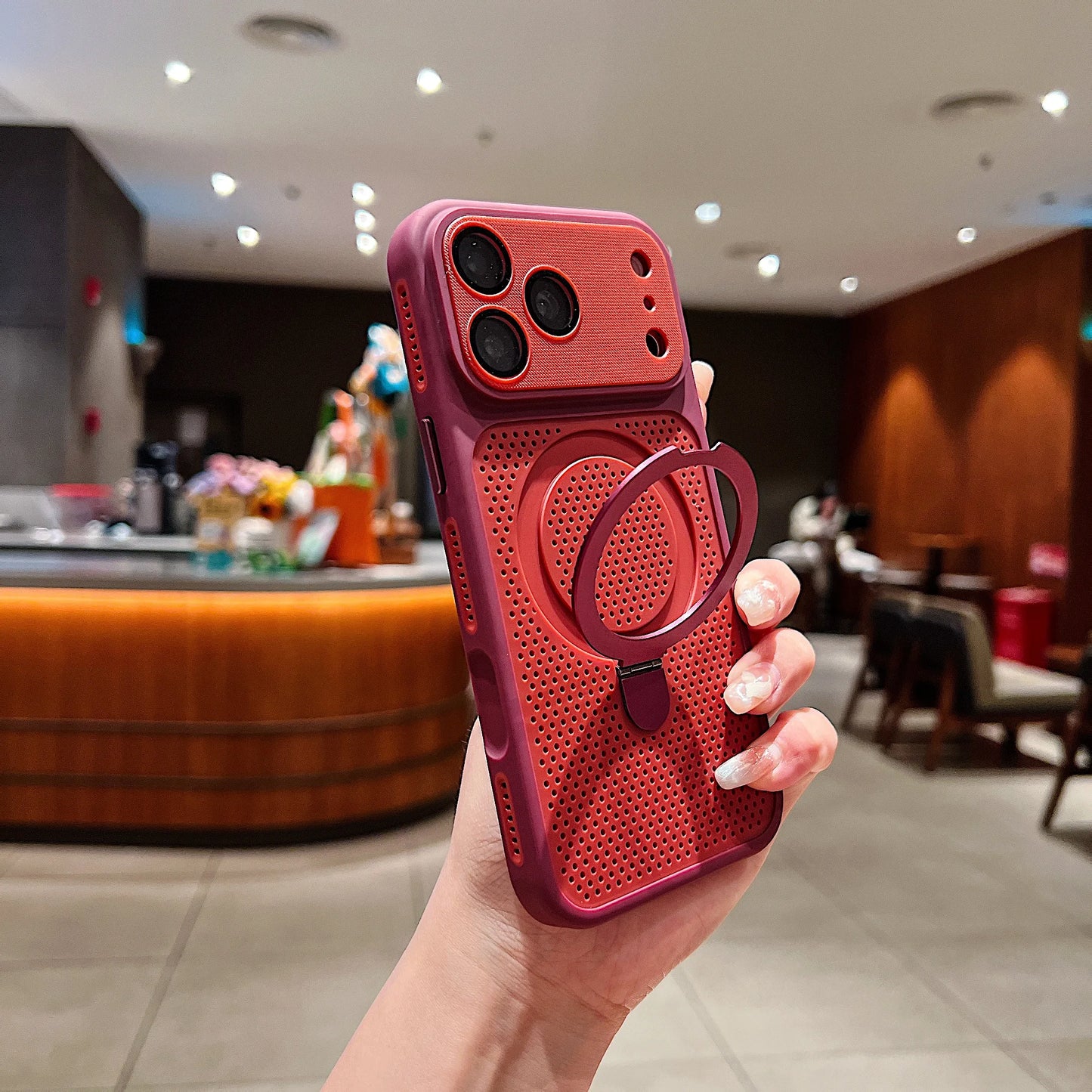 CoolArmor Mesh – Magnetic Stand iPhone Case