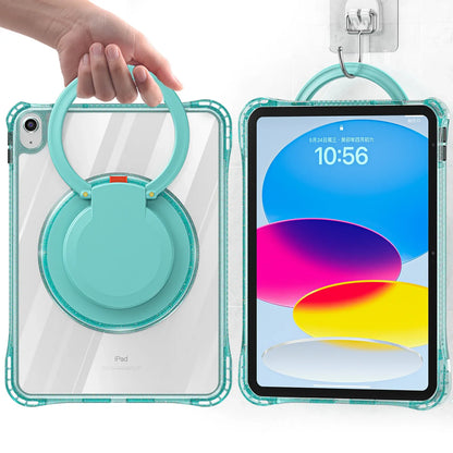 Handheld Case for iPad 10th Generation 10.9 Kids Cover iPad 2022 A2696 A2757/A2777 Swivel Stand Shockproof Protective Funda Capa