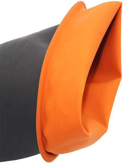 35cm Cleaning Gloves Latex Fingers Crubbing Rubber Kitchen Dishwashing Kitchen Tools Washing Scrub Silicone Gloves Black New