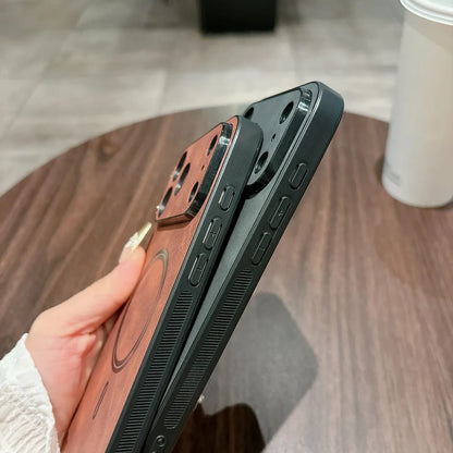 Magnetic Leather Case for iPhone 17 Pro Max 17 Air 17Pro Cover Magnet for Mag-safe Anti-knock All-round Camera Protector Shell