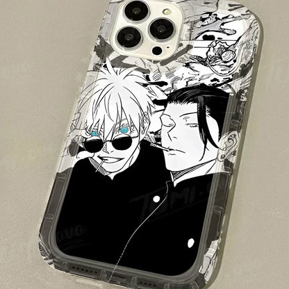 Silicone Protective Phone Case for iPhone 15 14 13 12 11 Pro Max XR XS X 8 7 6 6S Plus SE 2020 Jujutsu Kaisen Gojo Satoru Cover