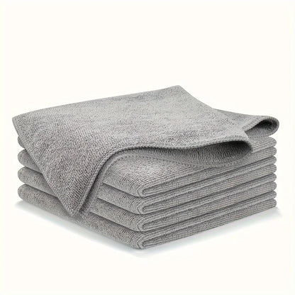 5/10/20PCS Kitchen Towels – Ultra-Fine Fiber Cleaning Cloth Set, Absorbent, Soft, and Stain-Removing Light Gray Towels