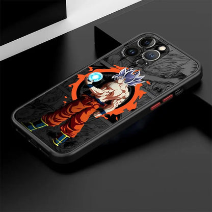 Soft Cover Case for iPhone XR 14 15 Pro MAX XS 11 Plus 11 12 13 Mini 8 7 SE 16 14Pro 12Pro 16 Plus Dragons Balls Goku DBZ