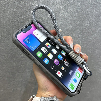 Acrylic Card Holder Fold Camera Bracket Clear Case for iPhone 16 15 14 13 12 11 Pro Max Plus Wrist Hand Strap Shockproof Cover