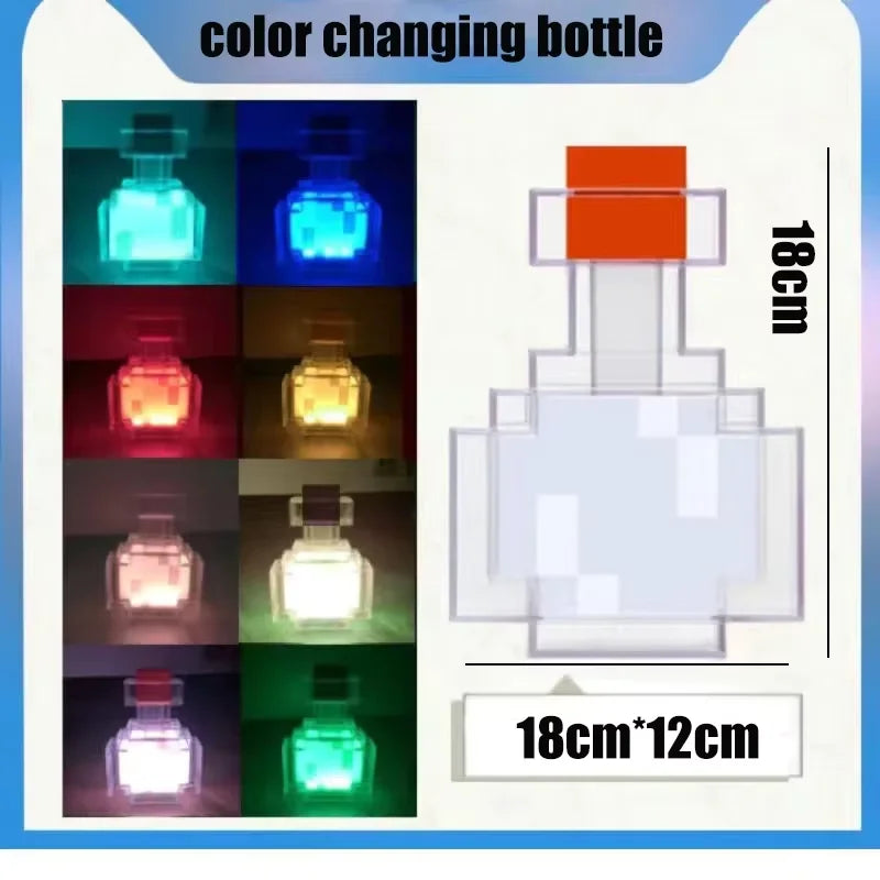 11.5 Inch Brownstone Torch Led Night Lights USB Rechargeable Table Light Game Room Decoration Lamp Kids Birthday Gifts Toy Lamps