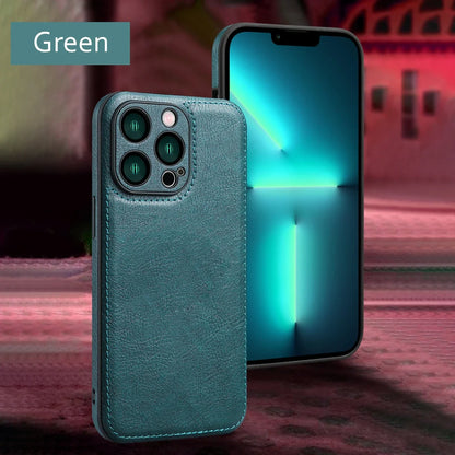 Soft Leather Case for iPhone 15 14 13 12 11 16 Pro Max XR XS Max 7 8 Plus Ultra Thin Lens Protection iphone16 16Pro Cover Coque