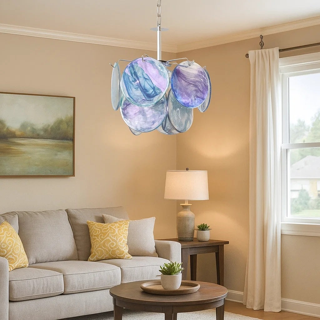 Murano Éclat Disc Chandelier