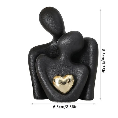 Nordic Decorative Abstract Couple Statue Modern Home Sculpture