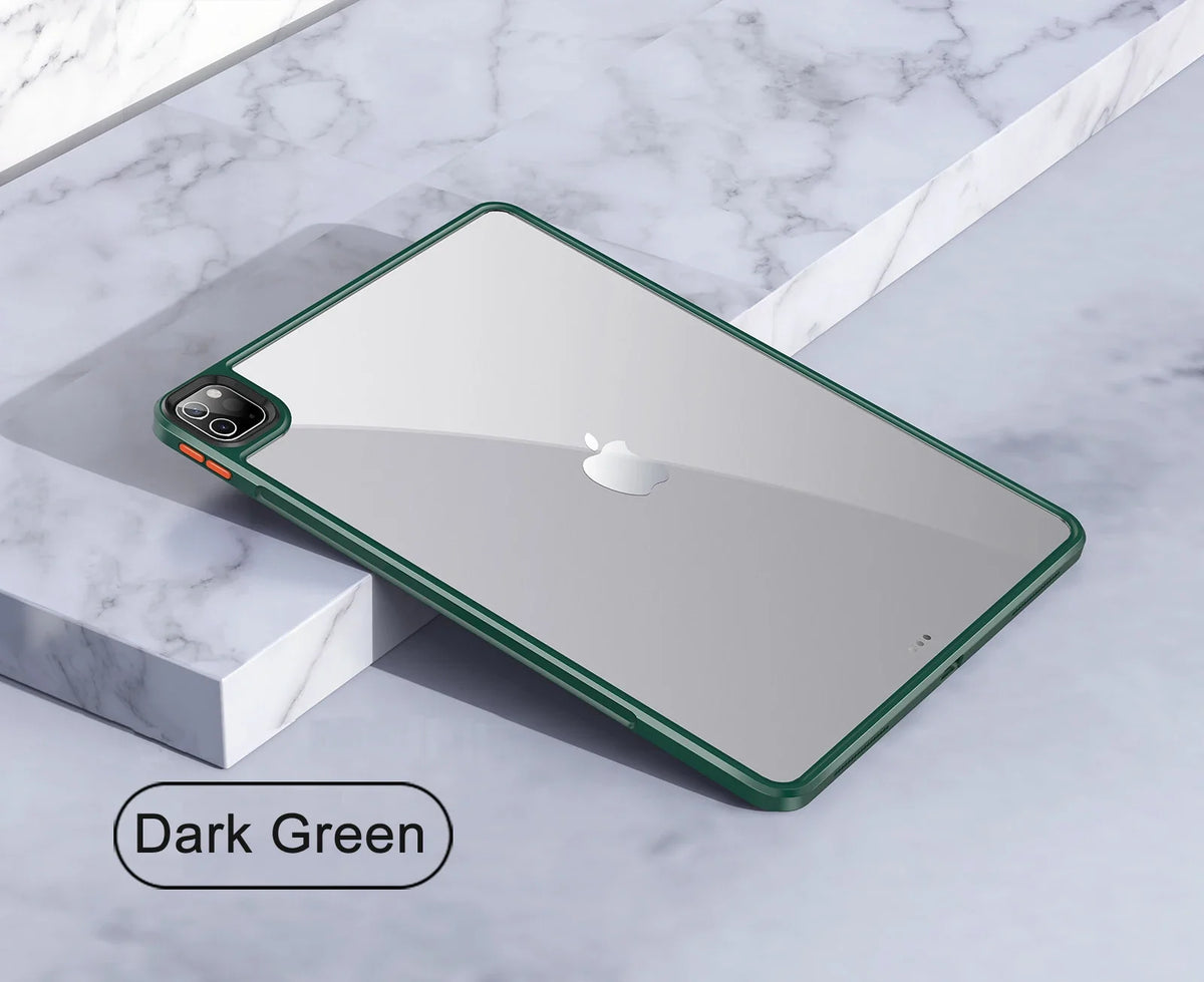 Clear Transparent Case For iPad Air 4 5 Pro 2024 11 12.9 10.2 13 MINI 6 7 8 9 10 Generation Sleeve Shockproof Hard Cover Funda